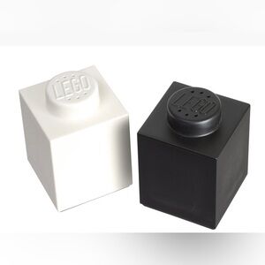 Lego Salt and Pepper shakers modern black & white